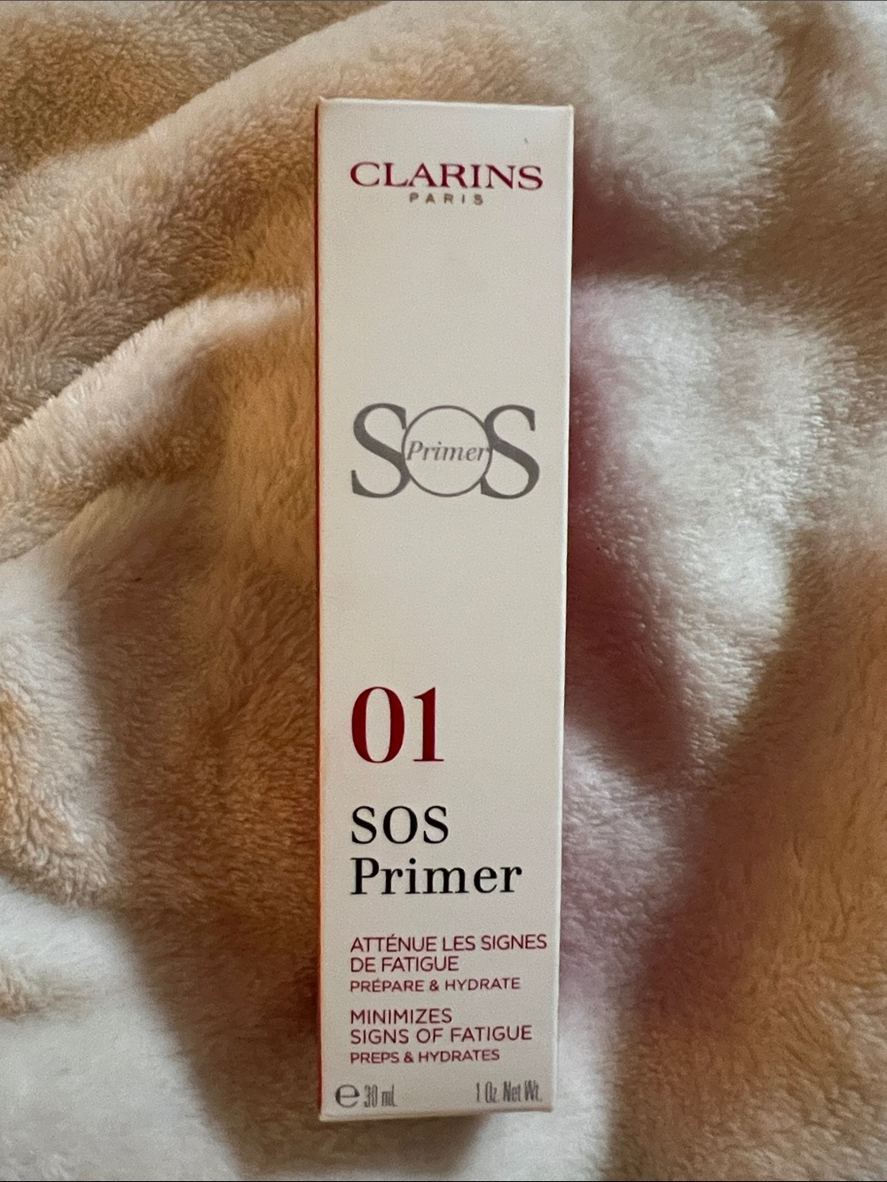Clarins SOS Primer 01 Pink & White Hydrating Face Primer